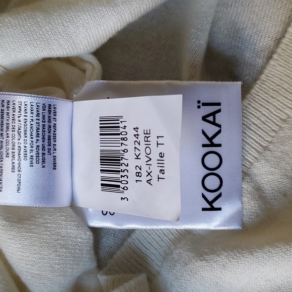 KOOKAI V-neck White/Cream Top - Picture 11 of 11